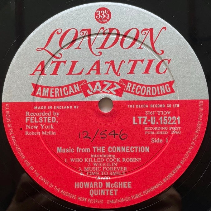 HOWARD McGHEE / MUSIC FROM THE CONNECTION - UK London Original