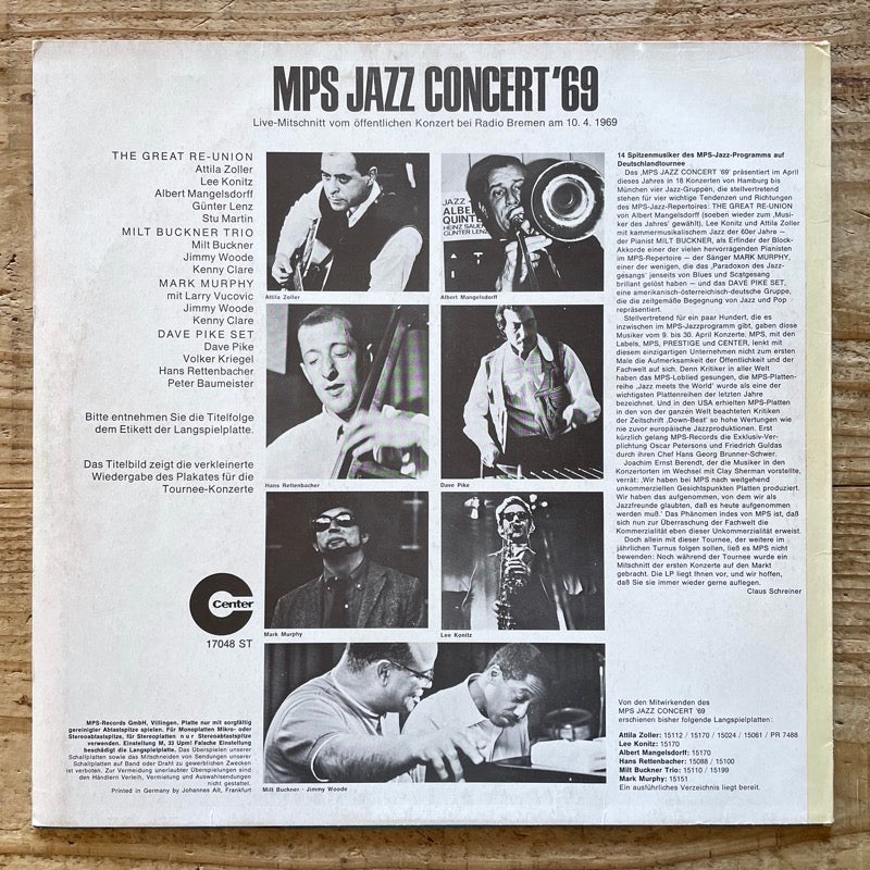 V.A.(DAVE PIKE SET, MARK MURPHY etc..) / MPS JAZZ CONCERT '69 - German Center Original