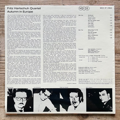 FRITZ HARTSCHUH QUARTET / AUTUMN IN EUROPE - German MCE Original