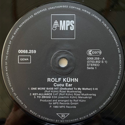 ROLF KUHN / CUCU EAR - German MPS Original