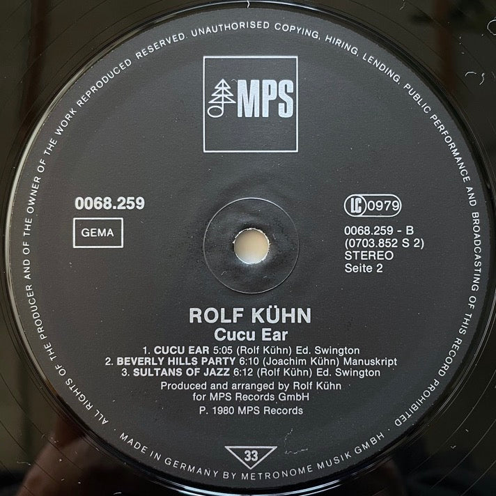 ROLF KUHN / CUCU EAR - German MPS Original