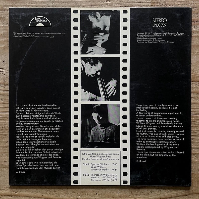 OTTO WOLTERS TRIO / BOAB - German Dizzy Original