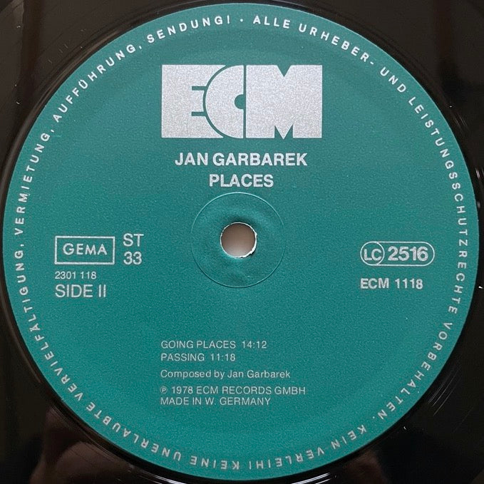 JAN GARBAREK / PLACES - German ECM Original