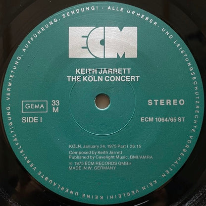 KEITH JARRETT / THE KOLN CONCERT - German ECM 2LP