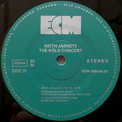 KEITH JARRETT / THE KOLN CONCERT - German ECM 2LP
