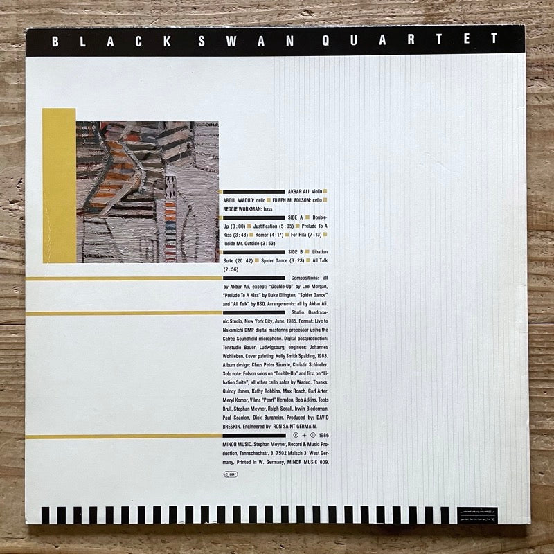 BLACK SWAN QUARTET (ABDUL WADUD, REGGIE WORKMAN) - German Minor Music Original