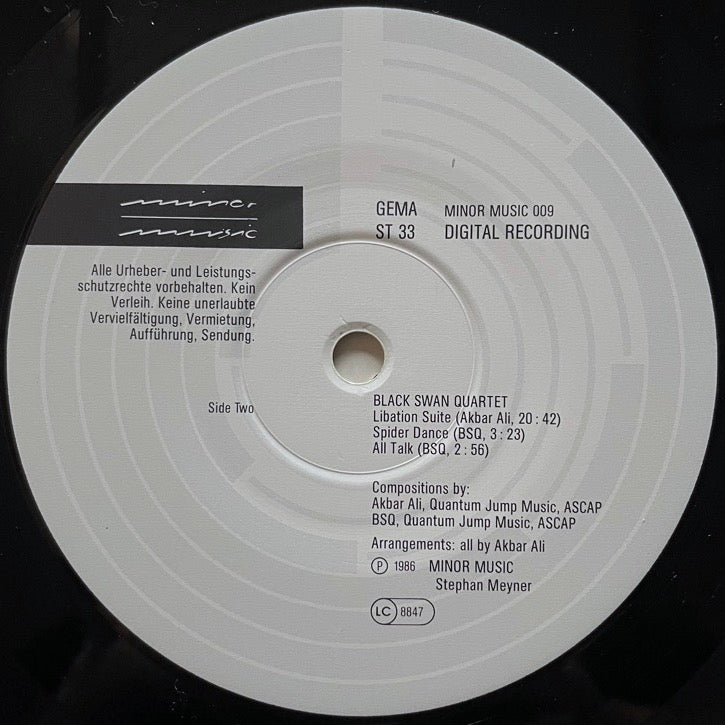 BLACK SWAN QUARTET (ABDUL WADUD, REGGIE WORKMAN) - German Minor Music Original