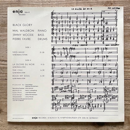 MAL WALDRON / BLACK GLORY - German Enja Original