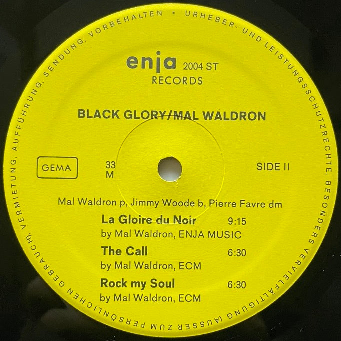 MAL WALDRON / BLACK GLORY - German Enja Original