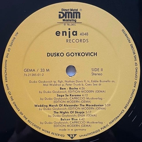 DUSKO GOYKOVICH / SWINGING MACEDONIA - German Enja