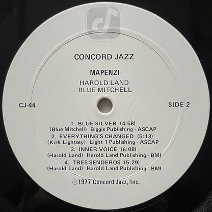 HAROLD LAND - BLUE MITCHELL QUINTET / MAPENZI - US Concord original