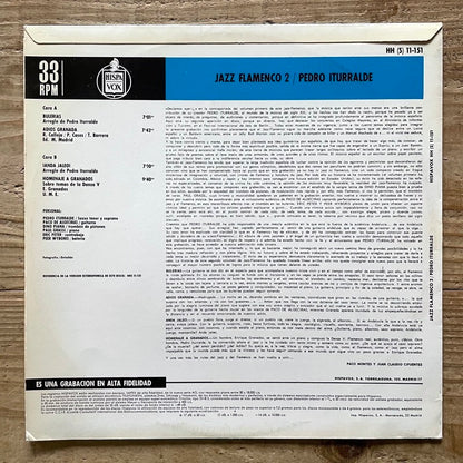 PEDRO ITURRALDE / JAZZ FLAMENCO VOL.2 - Spanish Hispavox Original