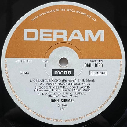 JOHN SURMAN - UK Deram Mono Original