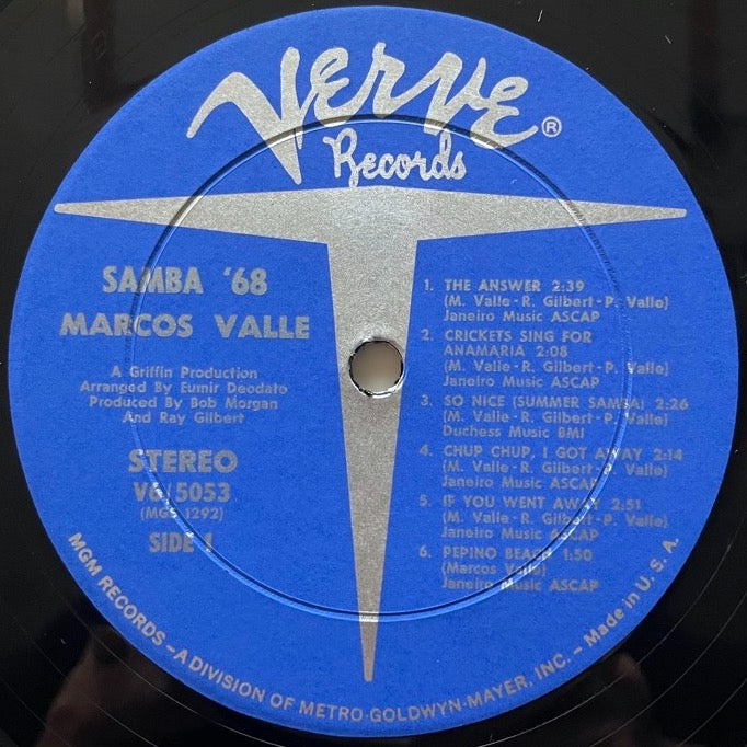 MARCOS VALLE / SAMBA '68 - US Verve Original
