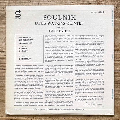 DOUG WATKINS / SOULNIK - US New Jazz/Status RVG