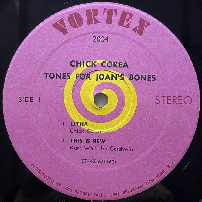 CHICK COREA / TONES FOR JOAN'S BONES - US Vortex Original