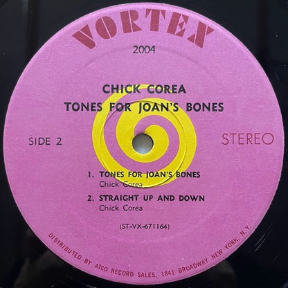 CHICK COREA / TONES FOR JOAN'S BONES - US Vortex Original