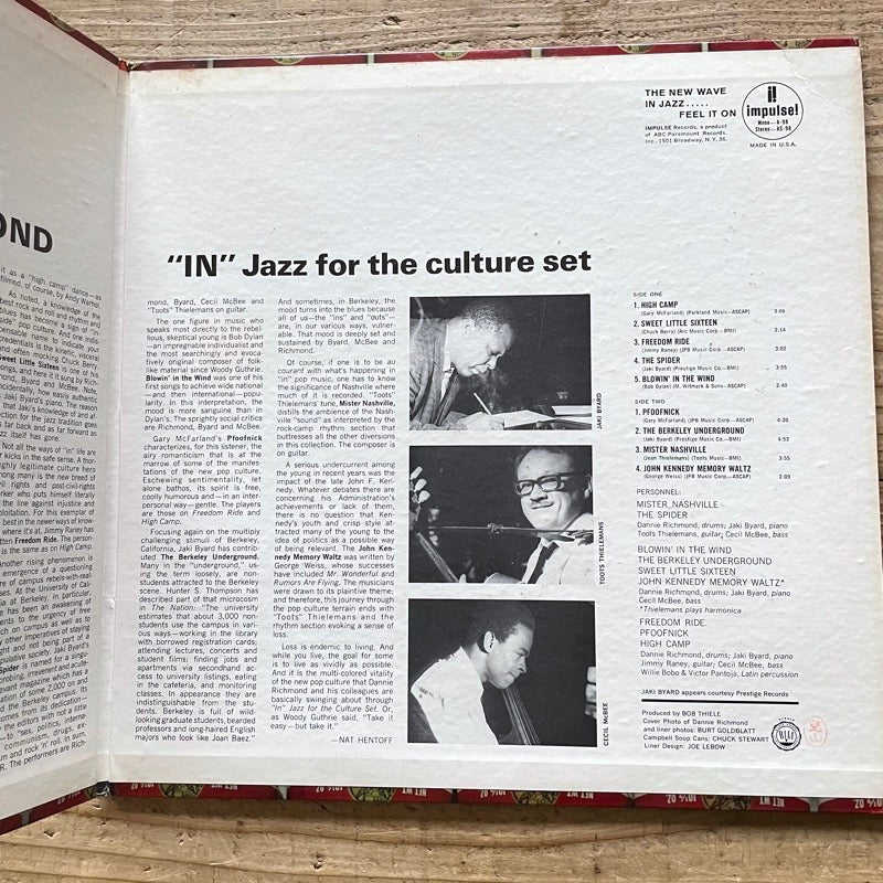 DANNIE RICHMOND / IN JAZZ FOR THE CULTURE SET - US Impulse Original