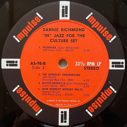 DANNIE RICHMOND / IN JAZZ FOR THE CULTURE SET - US Impulse Original