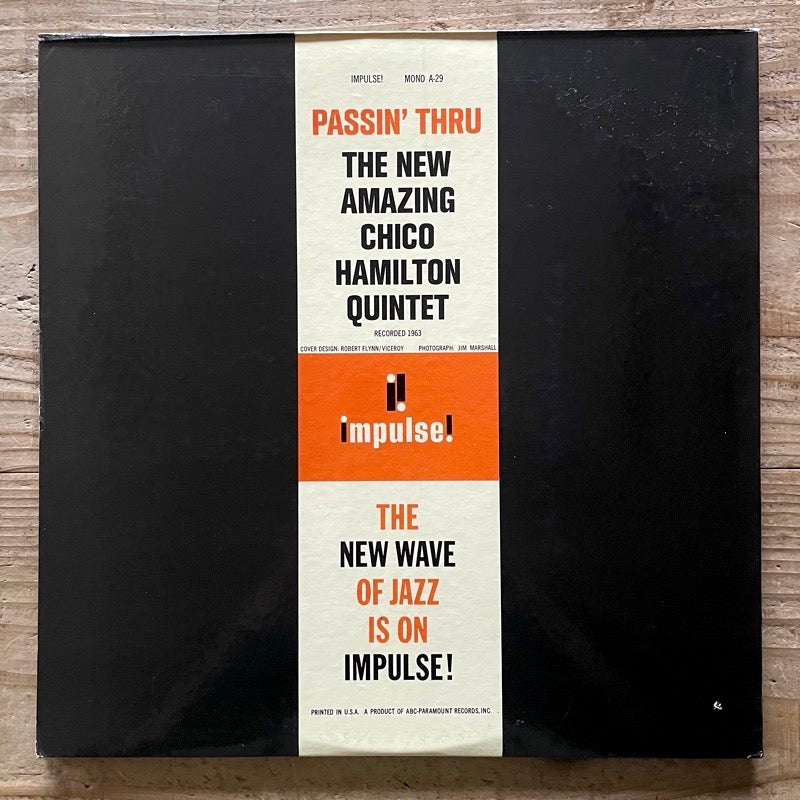 CHICO HAMILTON QUINTET / PASSIN' THRU - US Impulse Mono