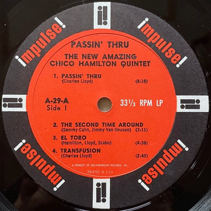 CHICO HAMILTON QUINTET / PASSIN' THRU - US Impulse Mono