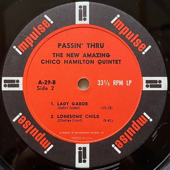 CHICO HAMILTON QUINTET / PASSIN' THRU - US Impulse Mono