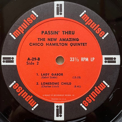 CHICO HAMILTON QUINTET / PASSIN' THRU - US Impulse Mono