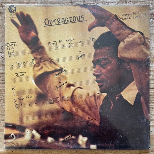 JOHNNY PATE / OUTRAGEOUS - US MGM Original Sealed