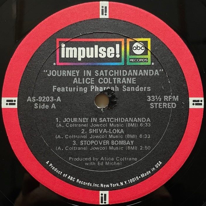 ALICE COLTRANE feat. PHAROAH SANDERS / JOURNEY IN SATCHIDANANDA - US Impulse Original