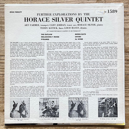 HORACE SILVER QUINTET / FURTHER EXPLORATIONS - US Blue Note
