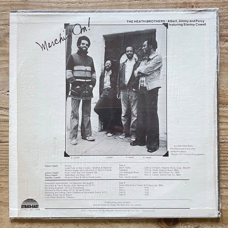 THE HEATH BROTHERS / MARCHIN' ON! - US Strata-East Original