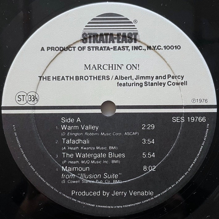 THE HEATH BROTHERS / MARCHIN' ON! - US Strata-East Original