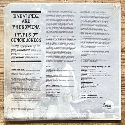 BABATUNDE AND PHENOMENA / LEVELS OF CONCIOUSNESS - US Theresa Original