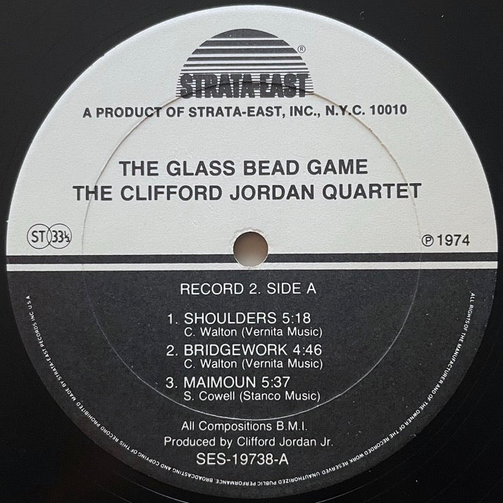 CLIFFORD JORAN QUARTET / GLASS BEAD GAMES (2LP) - US Strata-East Original