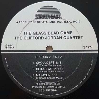 CLIFFORD JORAN QUARTET / GLASS BEAD GAMES (2LP) - US Strata-East Original