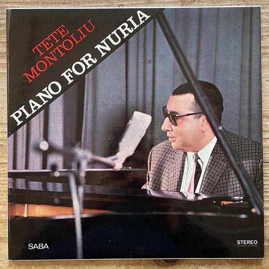 TETE MONTOLIU TRIO / PIANO FOR NURIA - German Saba Original