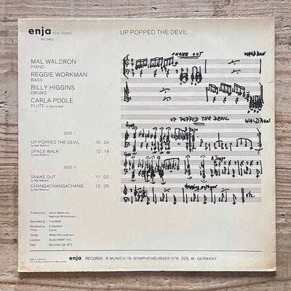 MAL WALDRON / UP POPPED THE DEVIL - German Enja Original