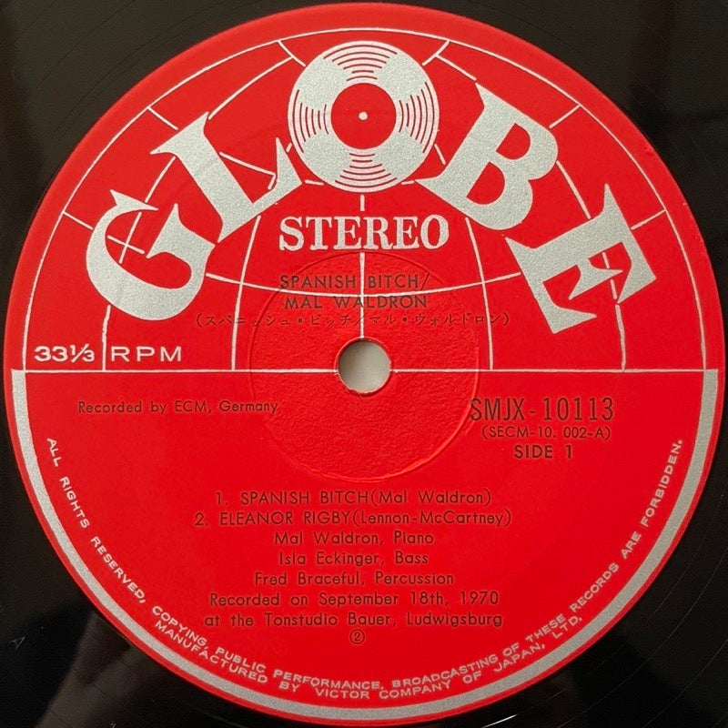 MAL WALDRON / SPANISH BITCH on ECM - Japan Globe Original
