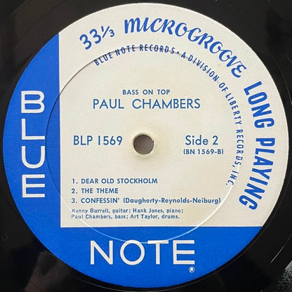 PAUL CHAMBERS / BASS ON TOP - US Blue Note Liberty MONO RVG
