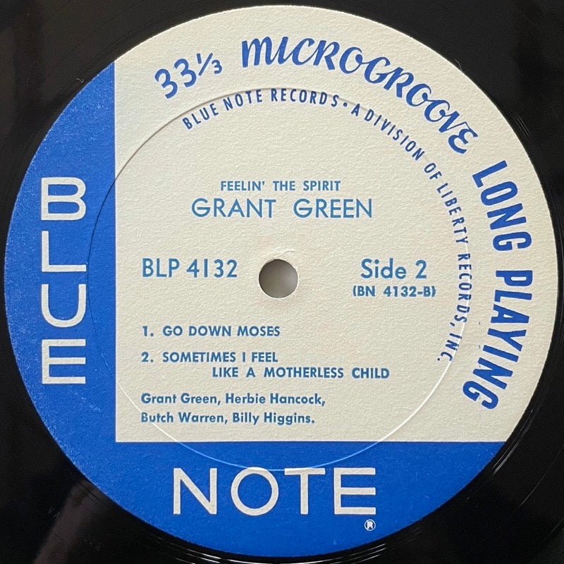 GRANT GREEN / FEELIN' THE SPIRIT - US Blue Note Liberty MONO VAN GELDER