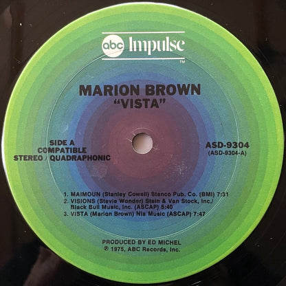 MARION BROWN / VISTA - US Impulse Original