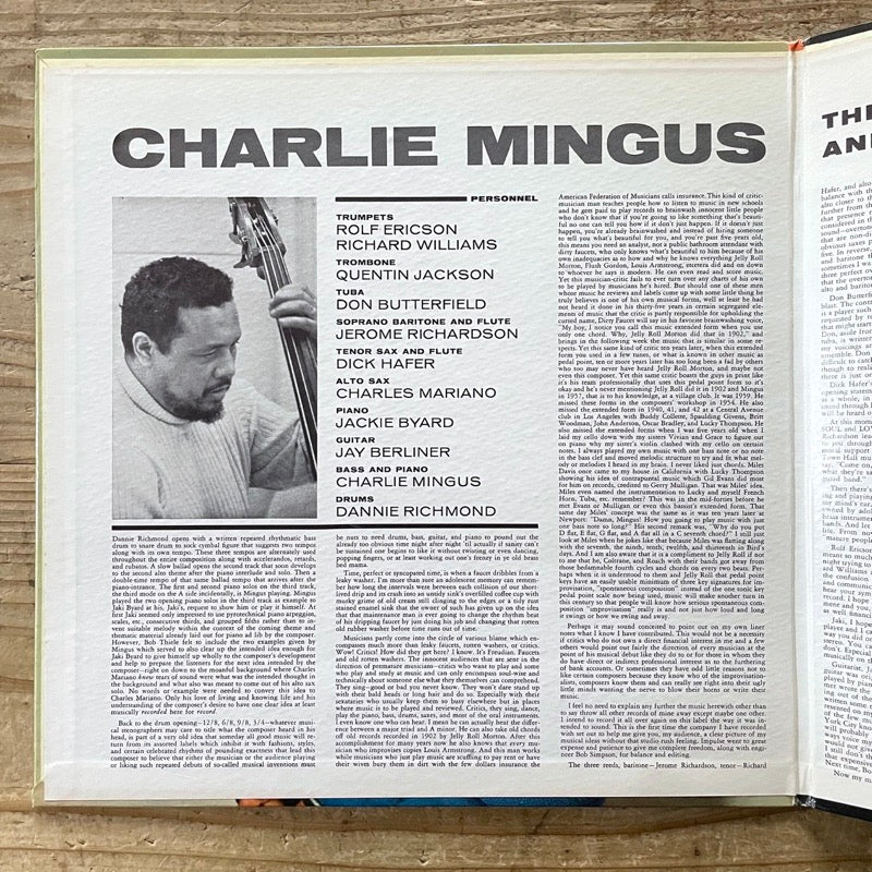 CHARLIE MINGUS / THE BLACK SAINT AND THE SINNER LADY - US Impulse Original