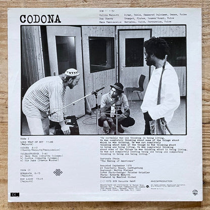 COLIN WALCOTT, DON CHERRY, NANA VANCONCELOS / CODONA - US ECM