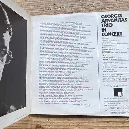 GEORGES ARVANITAS TRIO IN CONCERT - French Futura Gatefold Original