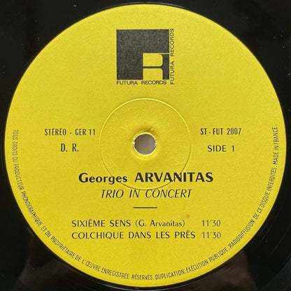 GEORGES ARVANITAS TRIO IN CONCERT - French Futura Gatefold Original