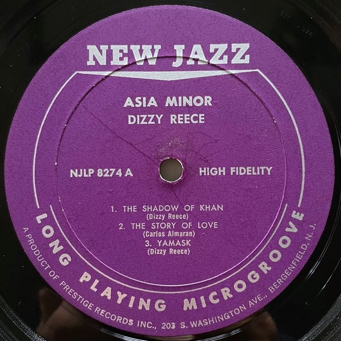 DIZZY REECE / ASIA MINOR - US New Jazz no DG – ALORECORD