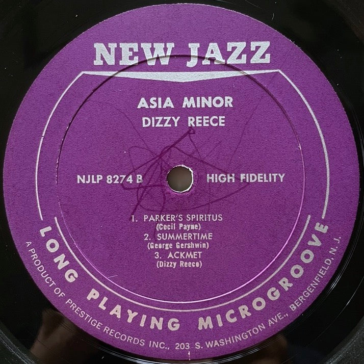 DIZZY REECE / ASIA MINOR - US New Jazz no DG – ALORECORD