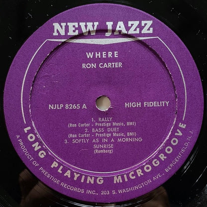 RON CARTER with ERIC DOLPHY, MAL WALDRON / WHERE?  - US New Jazz Original
