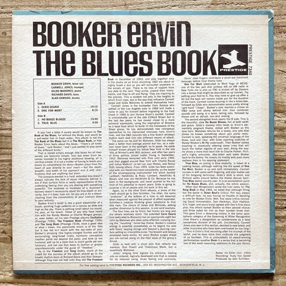BOOKER ERVIN / THE BLUES BOOK - US Prestige stereo Original