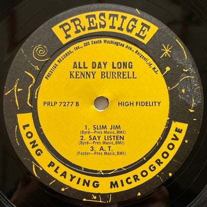 KENNY BURRELL / ALL DAY LONG - US Prestige NJ